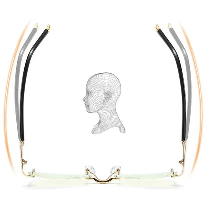 Niki | High Hardness Anti-Blue Progressive Distance and Near Range Dual-Use Reading Glasses