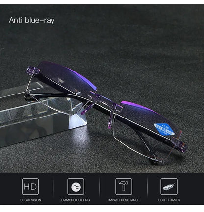 Niki | High Hardness Anti-Blue Progressive Distance and Near Range Dual-Use Reading Glasses