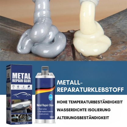 Niki | High-Performance Metal Repair Adhesive | Industrial Adhesive for Cast Iron, Steel & Aluminum | Heat Resistant & Waterproof | 100ml Liquid Metal Repair Kit | Silver