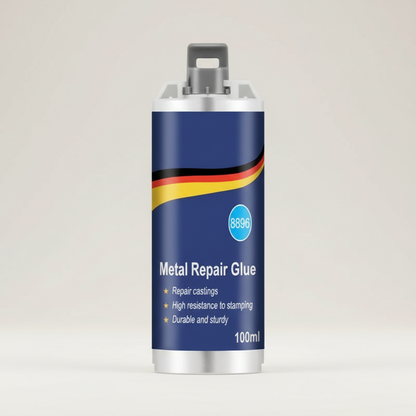 Niki | High-Performance Metal Repair Adhesive | Industrial Adhesive for Cast Iron, Steel & Aluminum | Heat Resistant & Waterproof | 100ml Liquid Metal Repair Kit | Silver