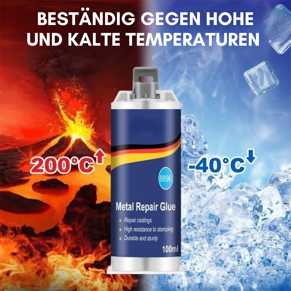 Niki | High-Performance Metal Repair Adhesive | Industrial Adhesive for Cast Iron, Steel & Aluminum | Heat Resistant & Waterproof | 100ml Liquid Metal Repair Kit | Silver