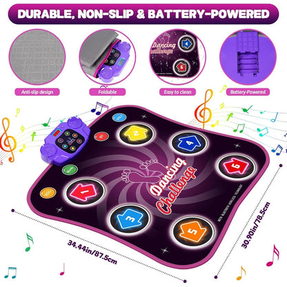 Niki | Interactive Dance Mat with 5 Levels of Fun and Challenges for Kids