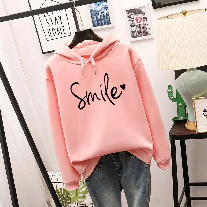 Niki | Cozy Smile Graphic Hoodie