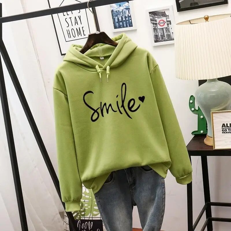 Niki | Cozy Smile Graphic Hoodie