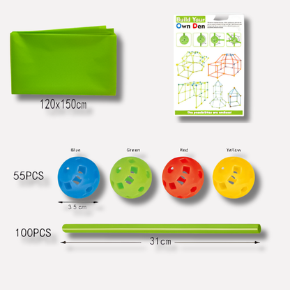 Niki | Kids Fort Building Kit - Imagination Construction Toy