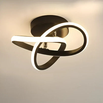 Niki | Modern Double Ring LED Flush Mount Light