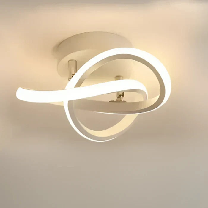 Niki | Modern Double Ring LED Flush Mount Light