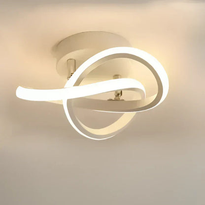 Niki | Modern Double Ring LED Flush Mount Light