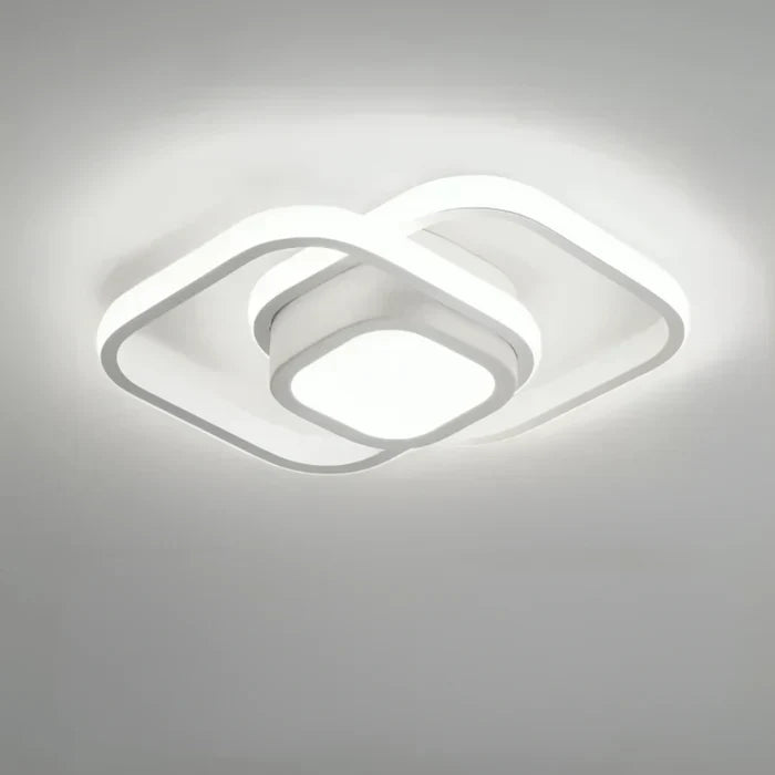 Niki | Modern Double Ring LED Flush Mount Light