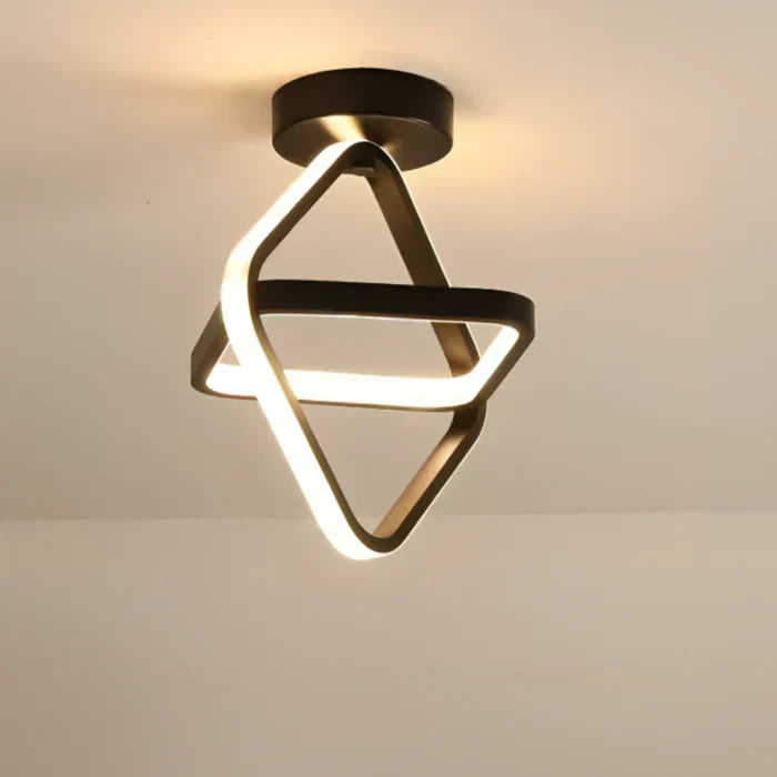Niki | Modern Double Ring LED Flush Mount Light
