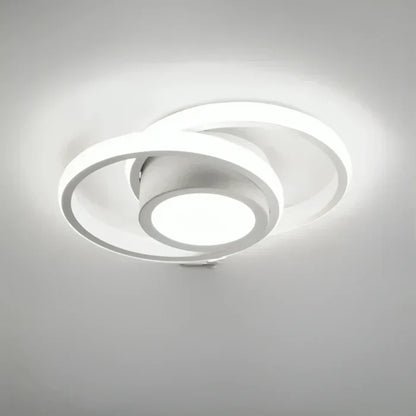 Niki | Modern Double Ring LED Flush Mount Light