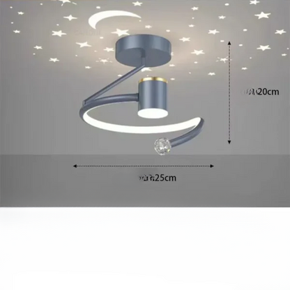 Niki | LED ceiling lamps with starry sky – Modern pendant lamp design for children's rooms and living rooms