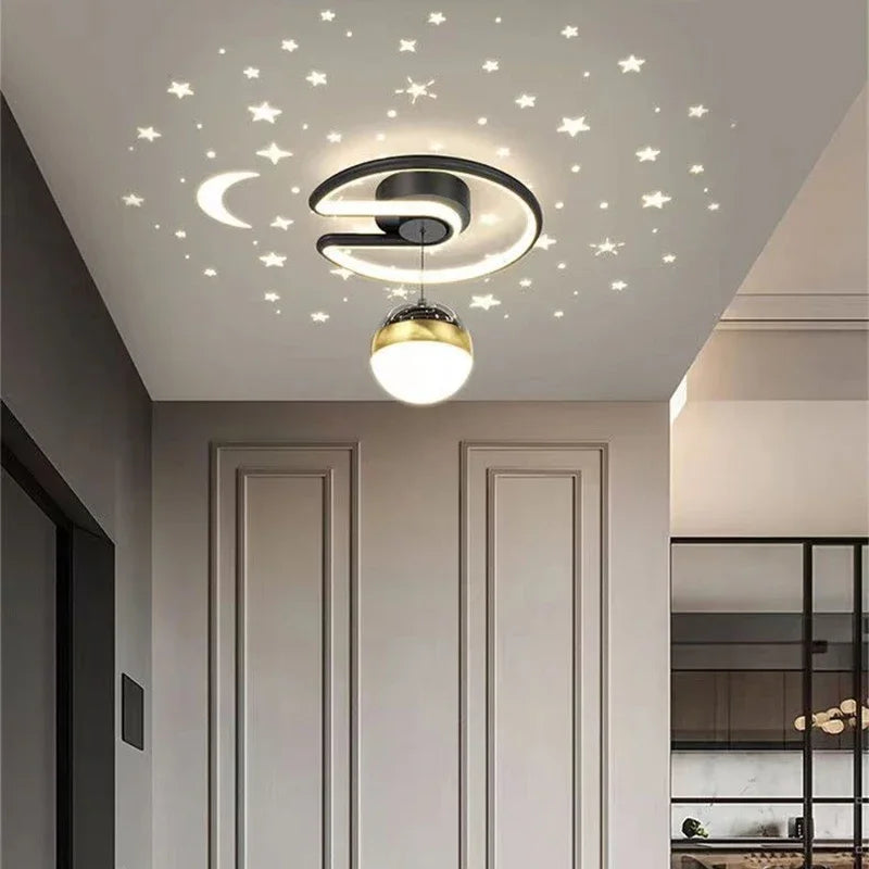 Niki | LED ceiling lamps with starry sky – Modern pendant lamp design for children's rooms and living rooms
