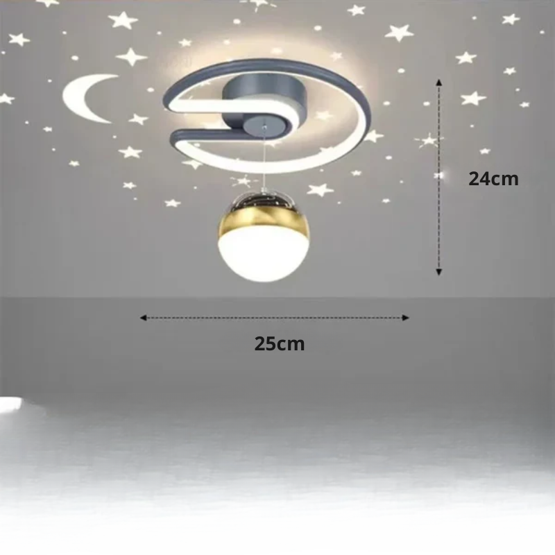 Niki | LED ceiling lamps with starry sky – Modern pendant lamp design for children's rooms and living rooms