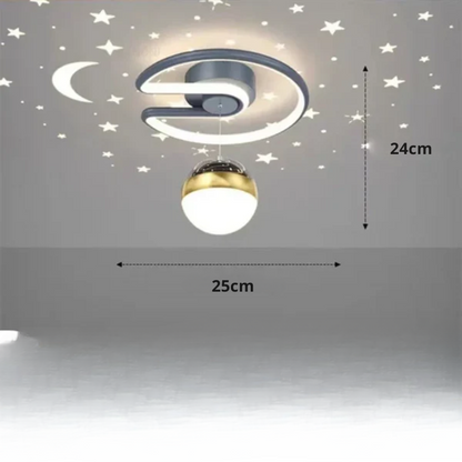 Niki | LED ceiling lamps with starry sky – Modern pendant lamp design for children's rooms and living rooms