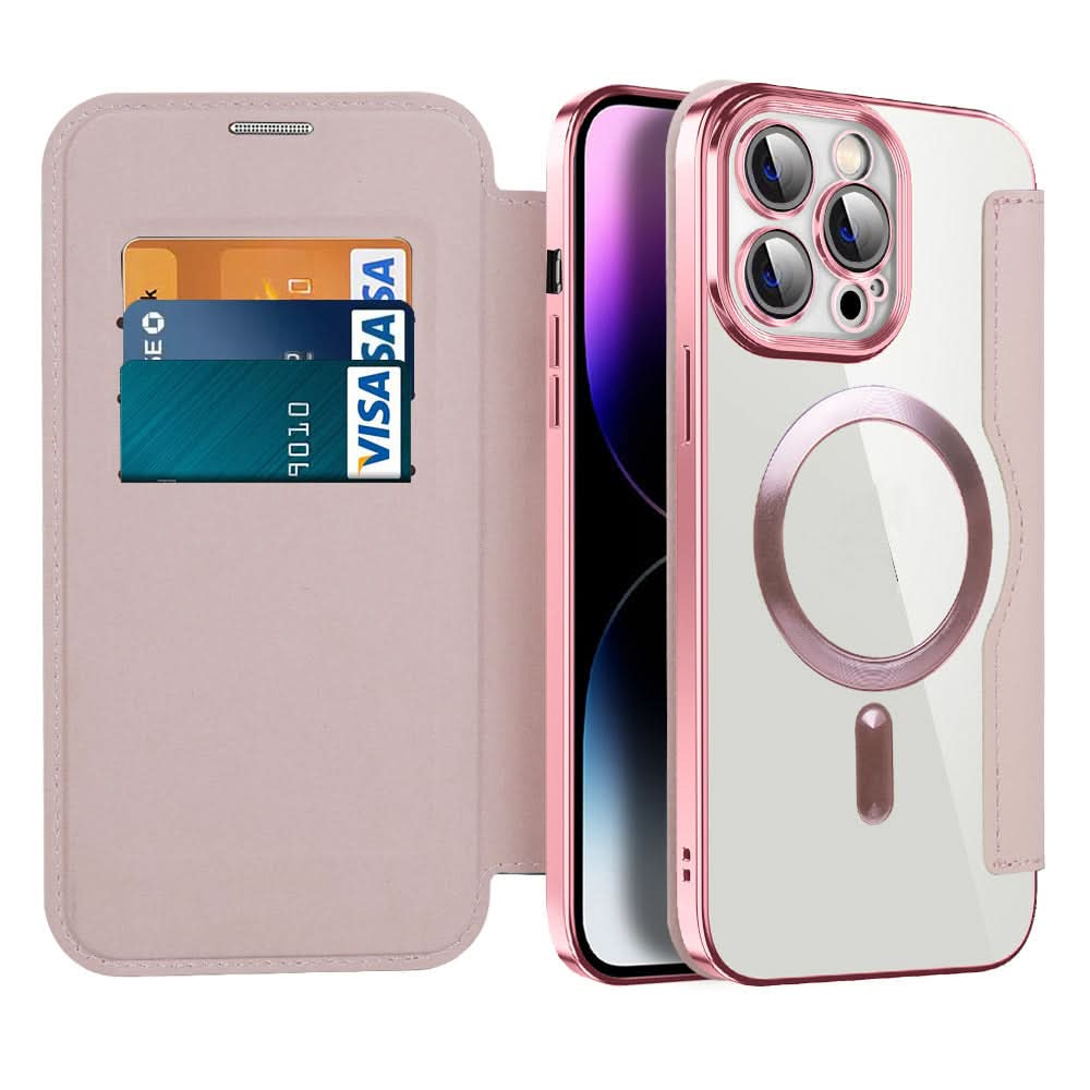Niki | iPhone 11–14 Series Magnetic Leather Folio Case