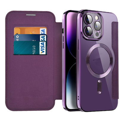Niki | iPhone 11–14 Series Magnetic Leather Folio Case