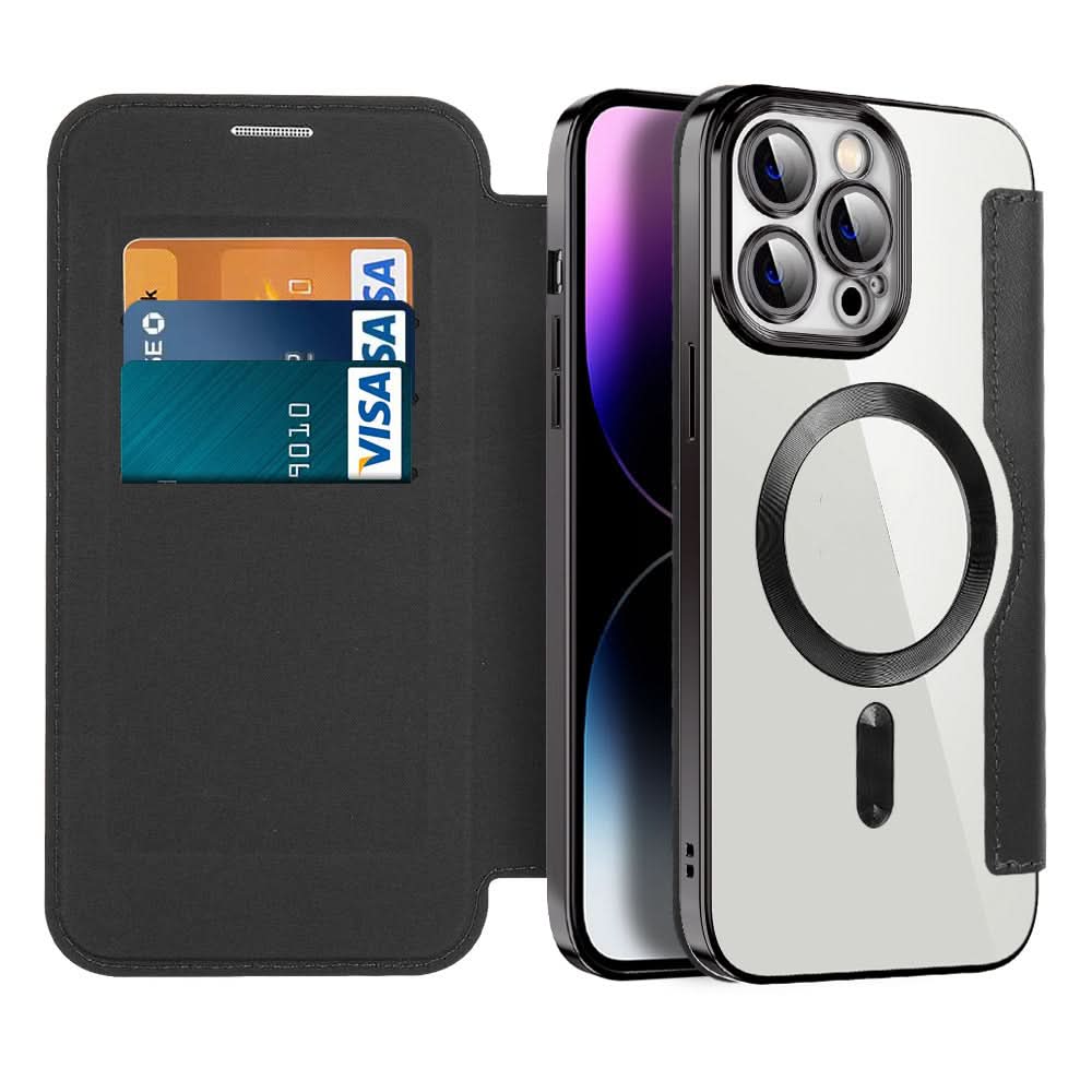 Niki | iPhone 11–14 Series Magnetic Leather Folio Case