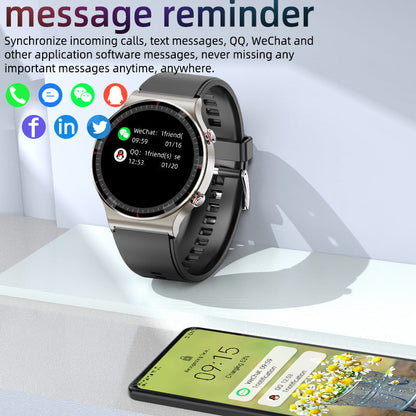 Niki | Medical EKG Smartwatch | CFDA Certified | 512Hz High-Precision Biosensor | SpO2 & Heart Rate Monitoring | AI-Based Breathing Analysis | IP67 Waterproof