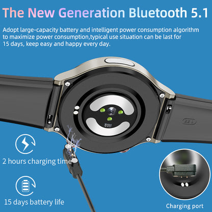 Niki | Medical EKG Smartwatch | CFDA Certified | 512Hz High-Precision Biosensor | SpO2 & Heart Rate Monitoring | AI-Based Breathing Analysis | IP67 Waterproof