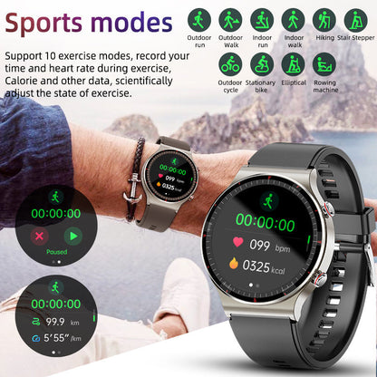 Niki | Medical EKG Smartwatch | CFDA Certified | 512Hz High-Precision Biosensor | SpO2 & Heart Rate Monitoring | AI-Based Breathing Analysis | IP67 Waterproof