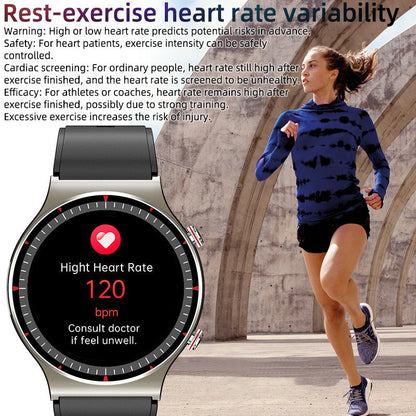 Niki | Medical EKG Smartwatch | CFDA Certified | 512Hz High-Precision Biosensor | SpO2 & Heart Rate Monitoring | AI-Based Breathing Analysis | IP67 Waterproof