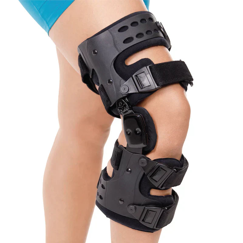 Niki | Medical OA Offloading Knee Brace | Unicompartimental Osteoarthritis Orthosis | Varus/Valgus Correction & ROM Control | Medial & Lateral Offloading | Adjustable Range of Motion