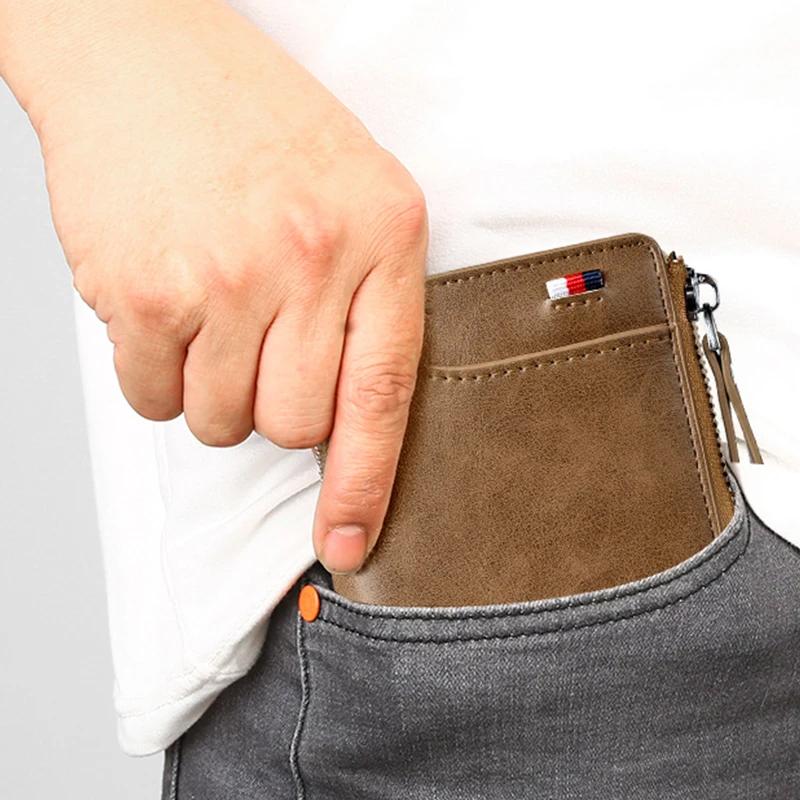 Niki | Men's Zipper Wallet with RFID Protection & Pouch