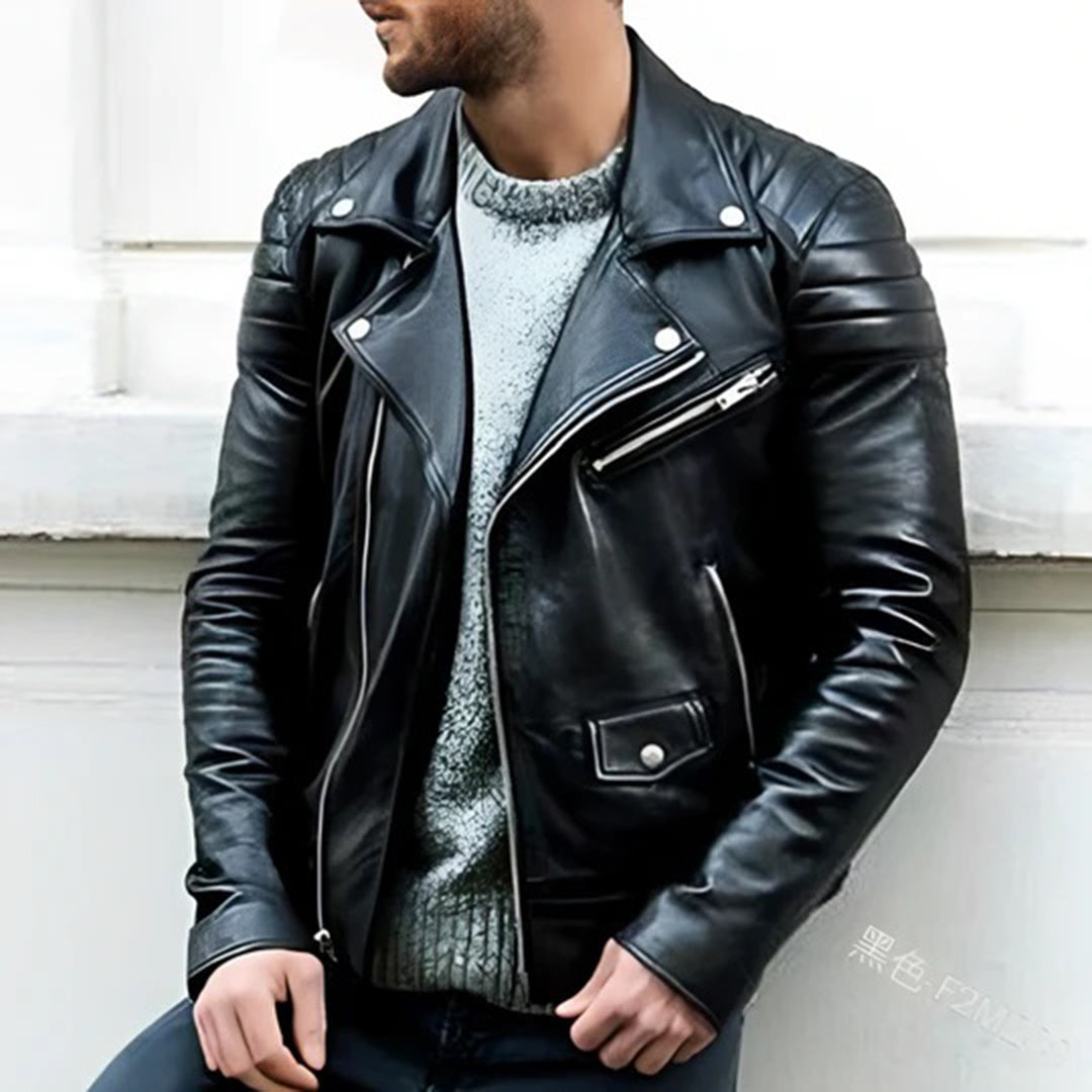 Classic Leather Motorcycle Jacket