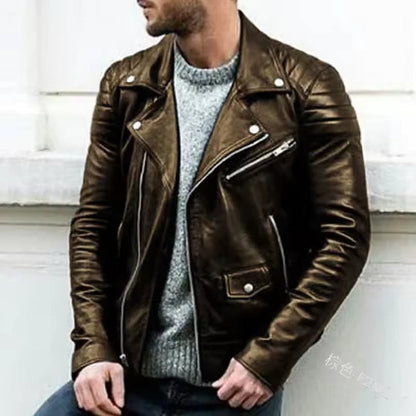 Classic Leather Motorcycle Jacket