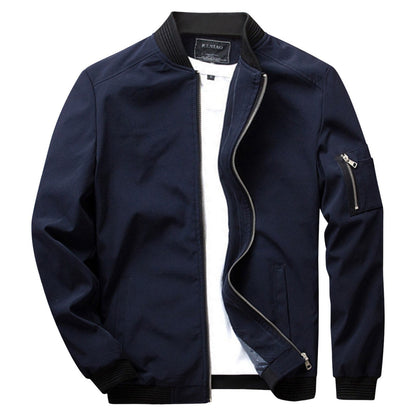 Fashionable Bomber Jacket with Zippered Pocket