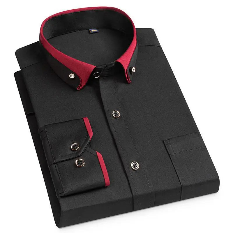 Men's Stretch Business Button-Down Shirt