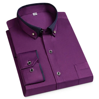 Men's Stretch Business Button-Down Shirt