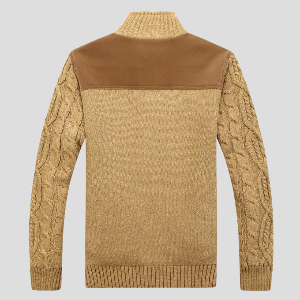 Men's Insulated Cable Knit Cardigan