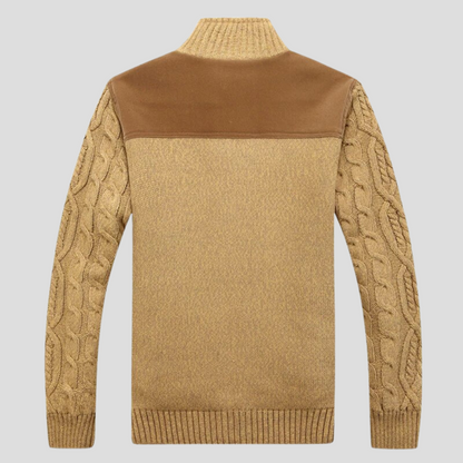 Men's Insulated Cable Knit Cardigan