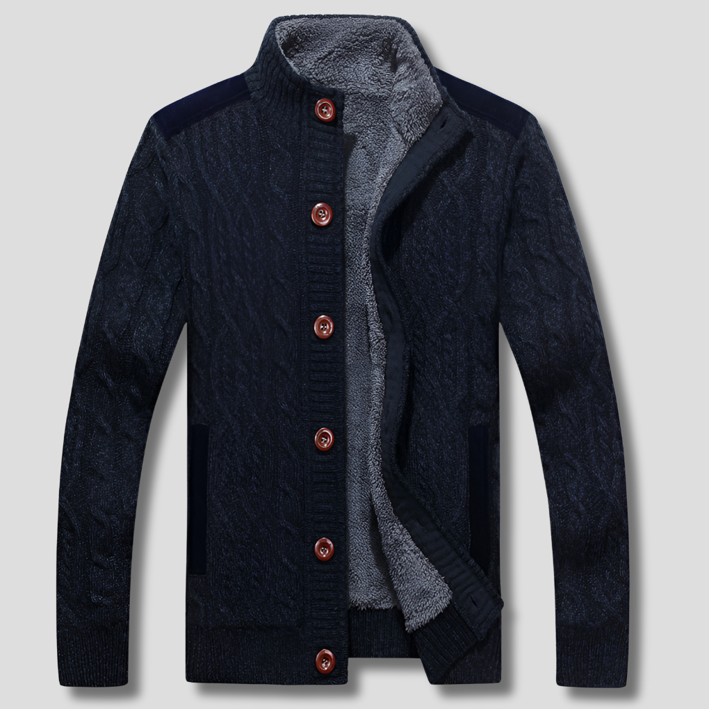 Men's Insulated Cable Knit Cardigan