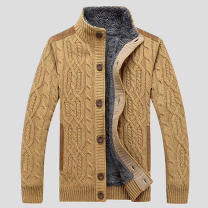 Men's Insulated Cable Knit Cardigan