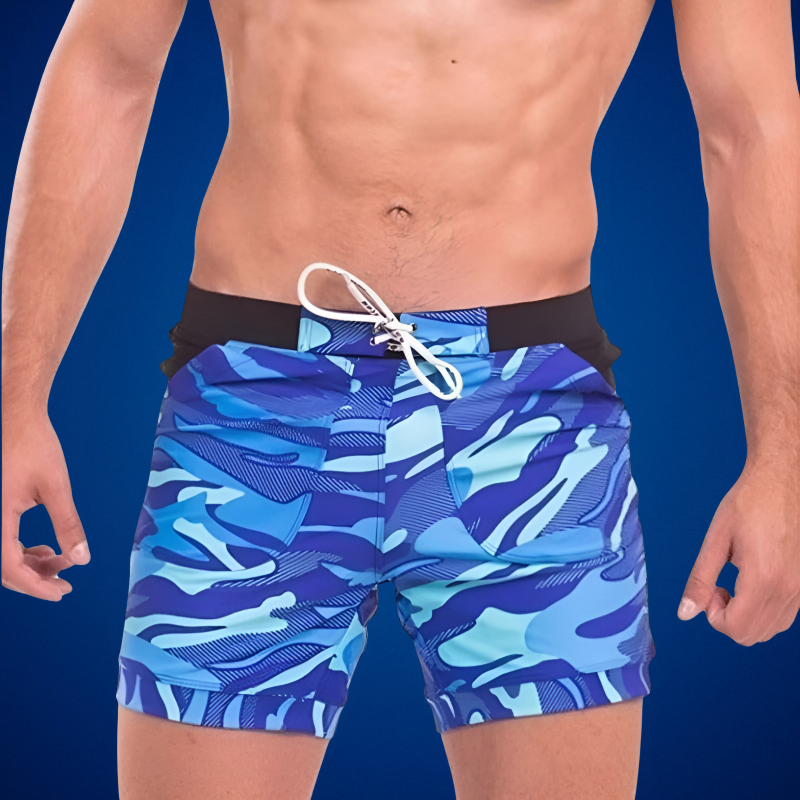 Camouflage Swim Shorts for Men - Quick Dry