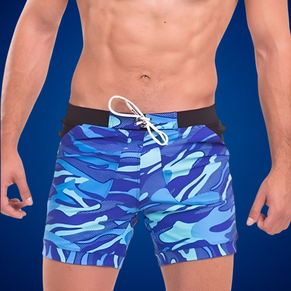 Camouflage Swim Shorts for Men - Quick Dry