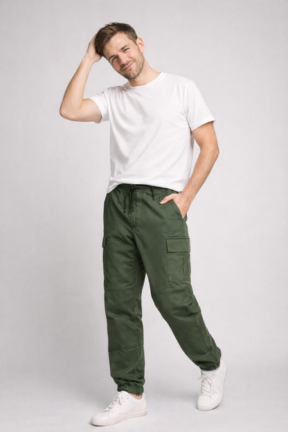 Men's Comfortable Relaxed Fit Cargo Pants