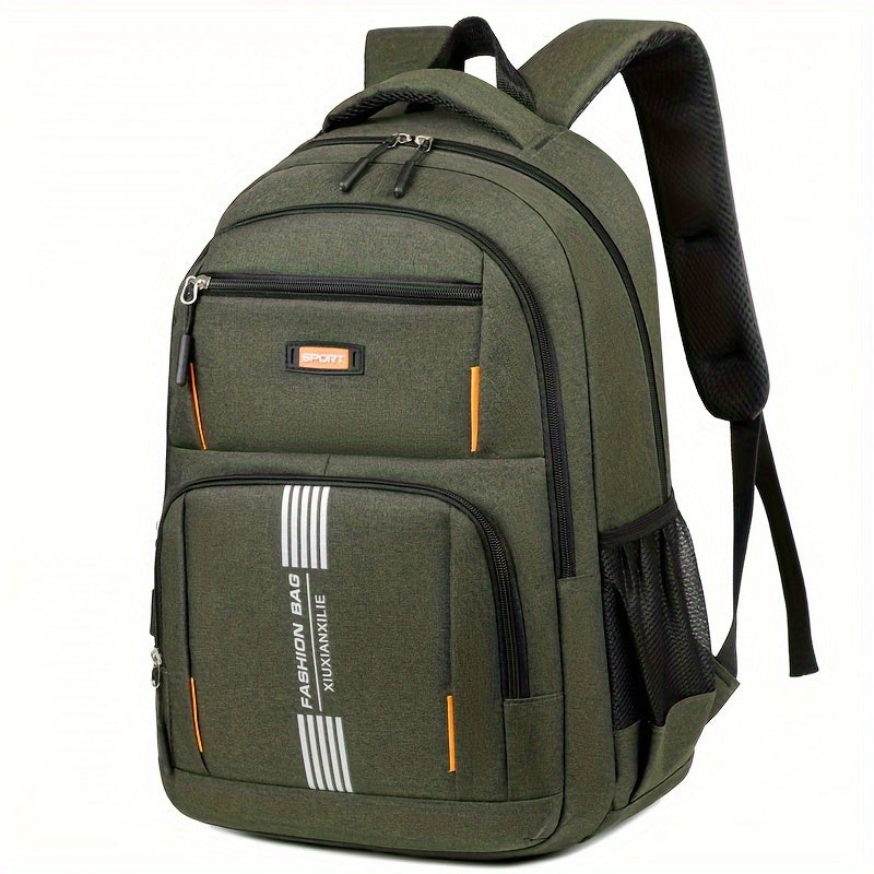 Niki | Men's Casual Backpack with Striped Front Panel