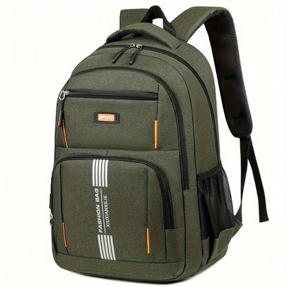 Niki | Men's Casual Backpack with Striped Front Panel