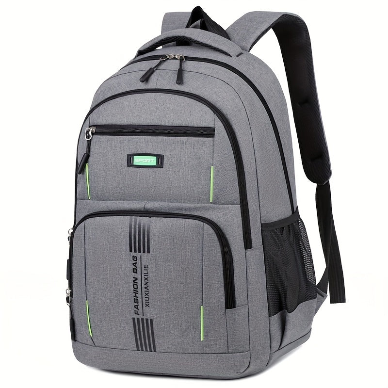 Niki | Men's Casual Backpack with Striped Front Panel