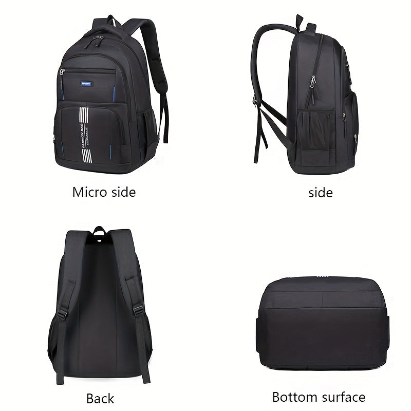 Niki | Men's Casual Backpack with Striped Front Panel