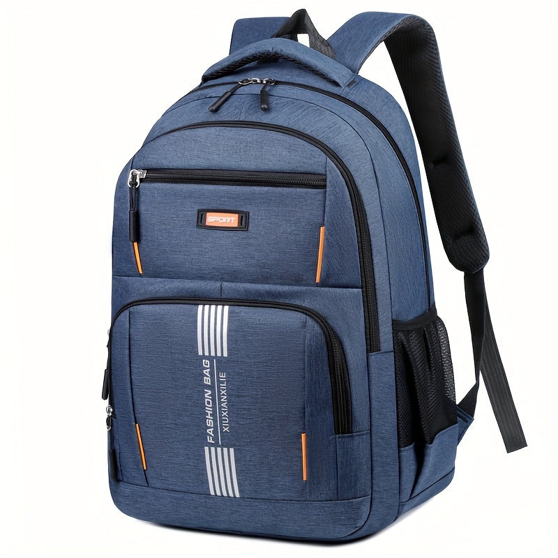 Niki | Men's Casual Backpack with Striped Front Panel