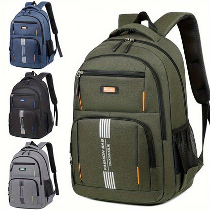 Niki | Men's Casual Backpack with Striped Front Panel