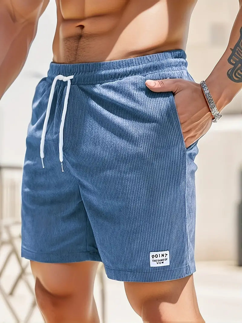 Relaxed Fit Corduroy Casual Shorts