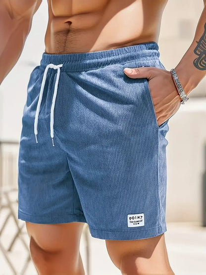 Relaxed Fit Corduroy Casual Shorts