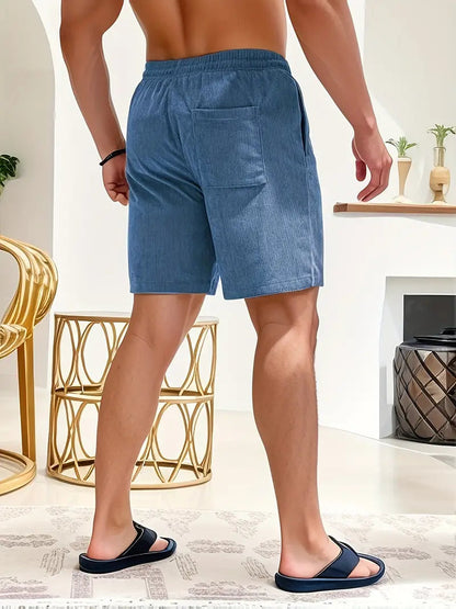 Relaxed Fit Corduroy Casual Shorts