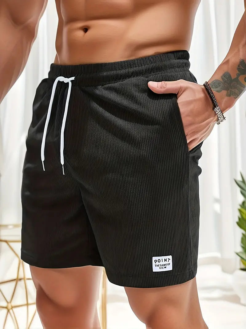 Relaxed Fit Corduroy Casual Shorts